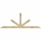 Ekena Millwork Saratoga Rough Sawn Timber Gable Bracket, Douglas Fir, 84"W x 31"H x 2"D x 4"F, 9/12 Pitch GBW084X31X0204SAR00RDF - alternate 1